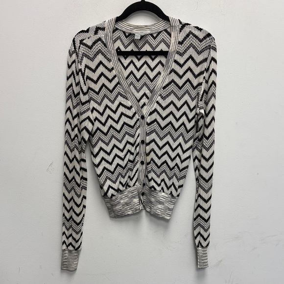 Missoni Black and White Zigzag Cardigan - Picture 1 of 5